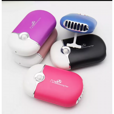 Wholesale Mini portable usb charging makeup brush eyelash bladeless fans for women