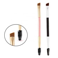 Wholesale High Quality Eyebrow Make Up Brushes Double Head Eyelash Brush