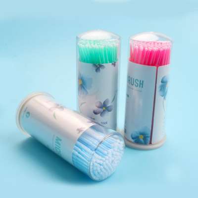 OEM Private label Disposable Eyelash Micro Mini Brush Microfibre Micro Eyelash Extension Brushes